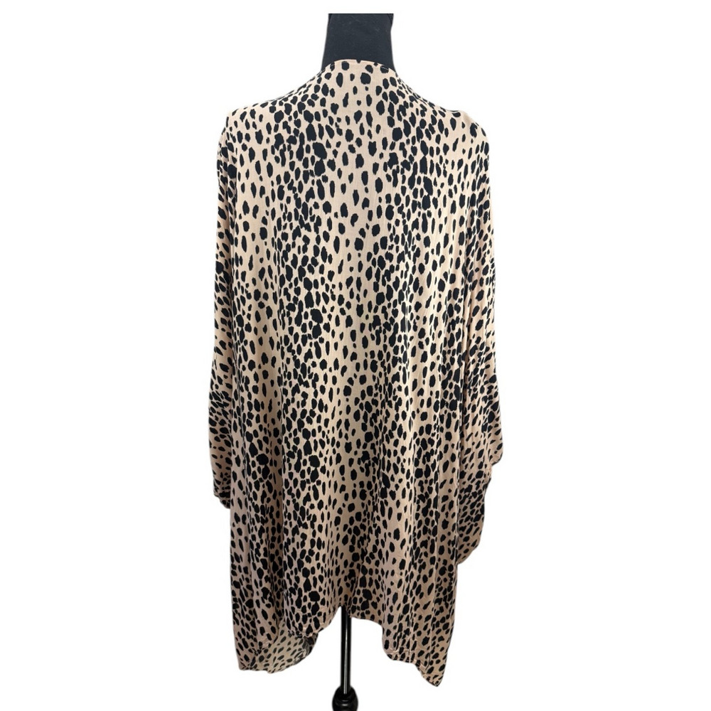 Forever 21 Leopard Cheetah Print Open Front Kimon… - image 2